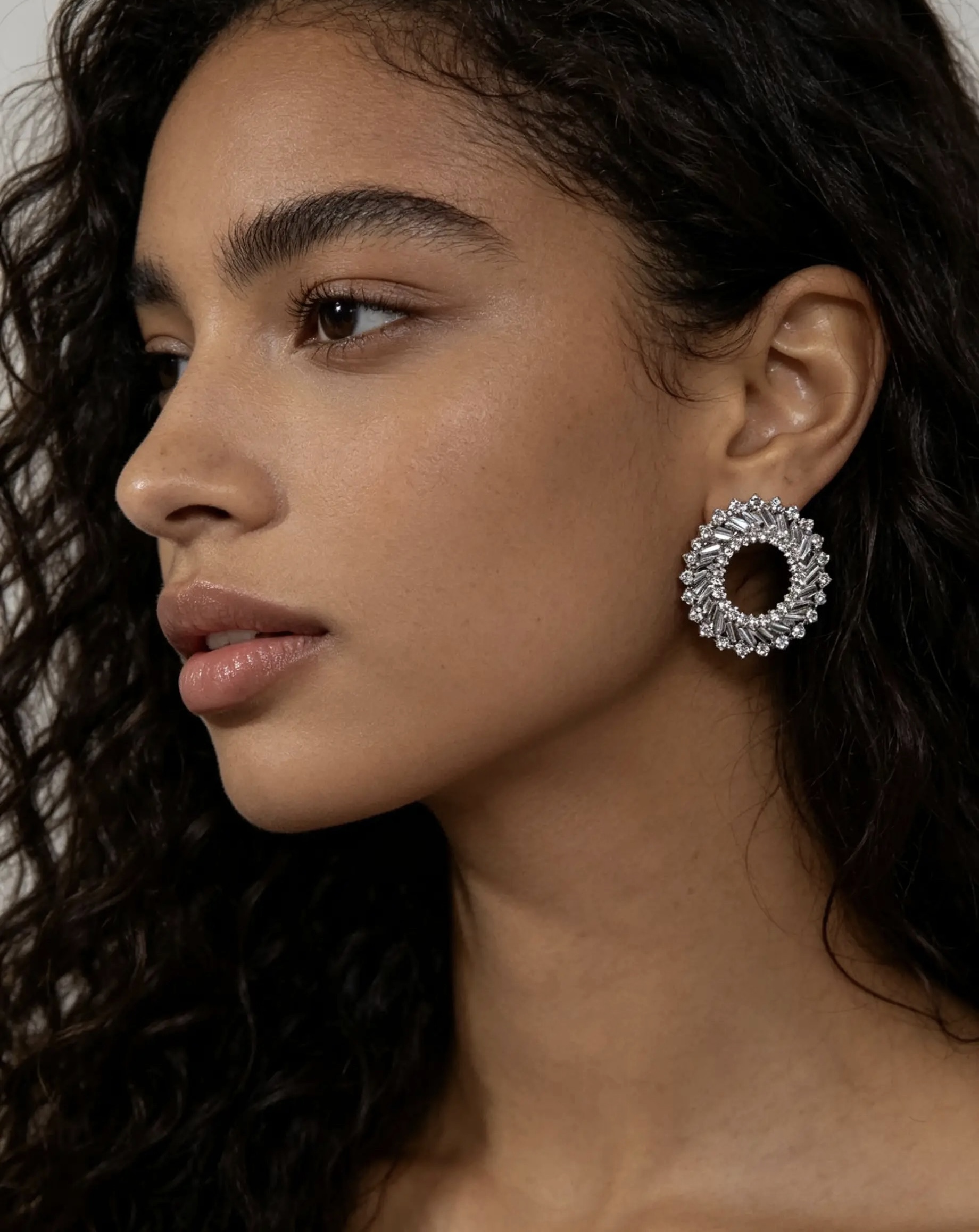 Crystal Wreath Statement Earrings